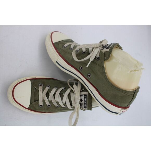 CONVERSE ALL STAR Skateboard Low Top Sneakers Green And off White Size Men’s 7 - Picture 1 of 11